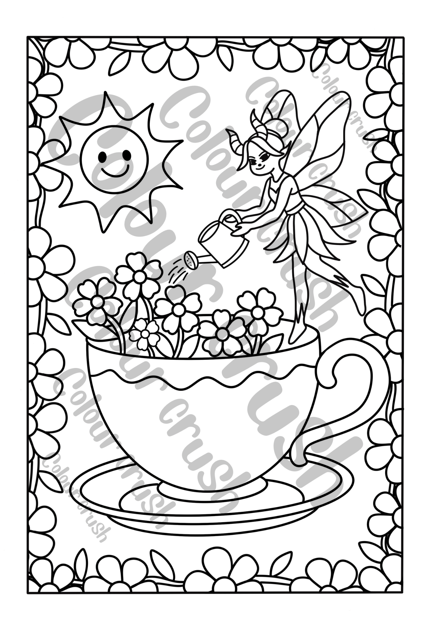 Fairyland Colouring Book