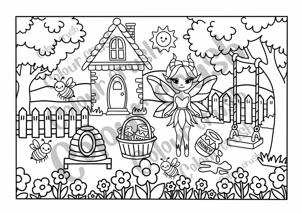 Fairyland Colouring Book