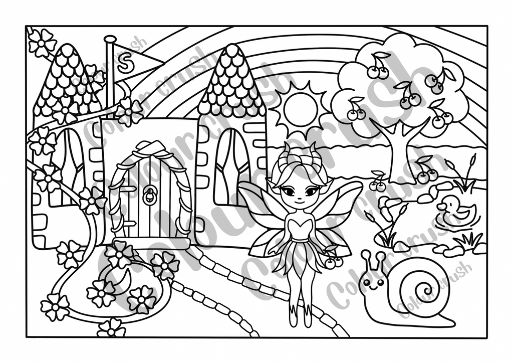 Fairyland Colouring Book