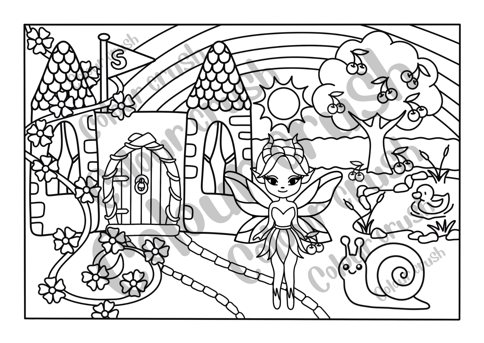 Fairyland Colouring Book