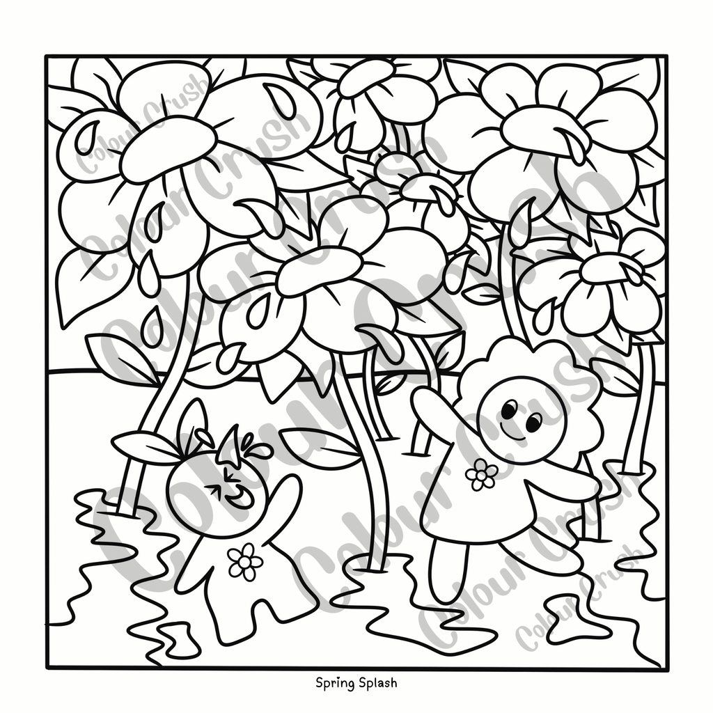Four Seasons Colouring Book