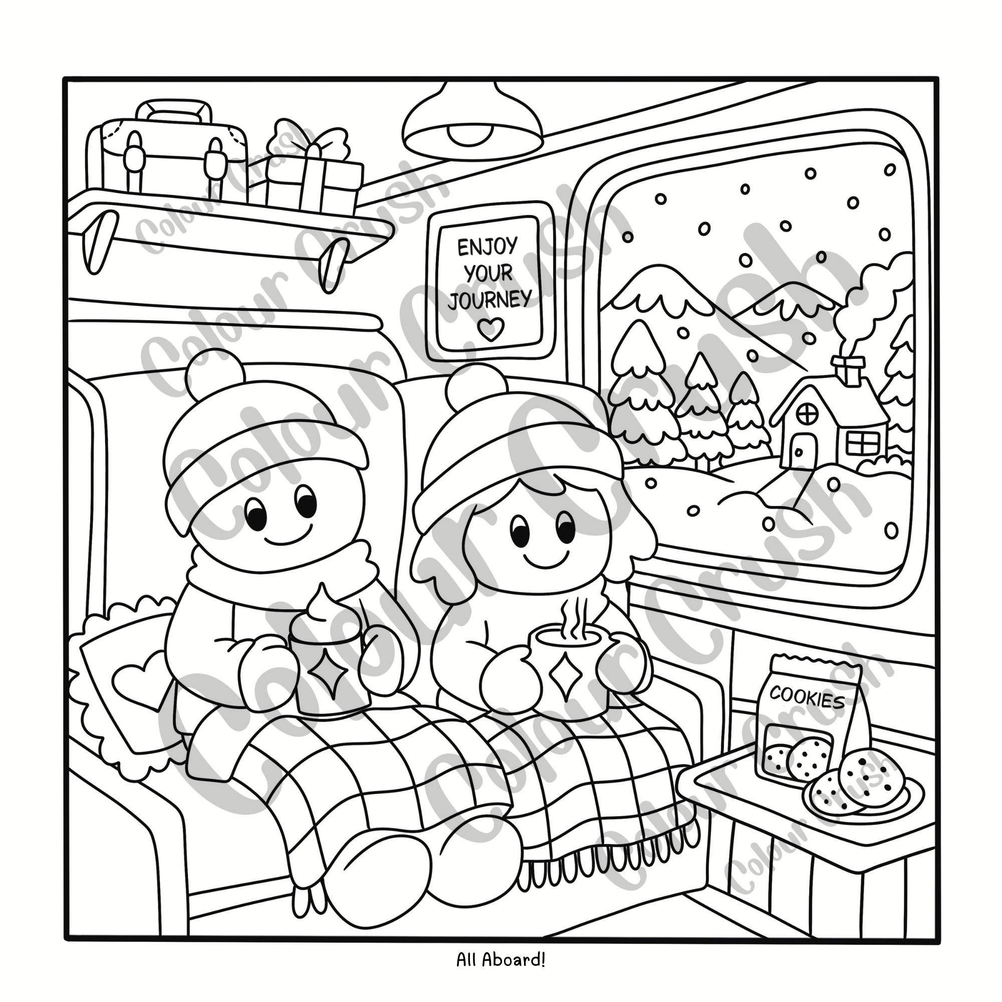 Four Seasons Colouring Book