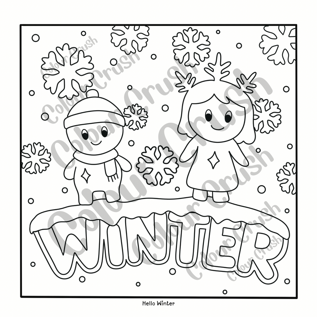 Four Seasons Colouring Book