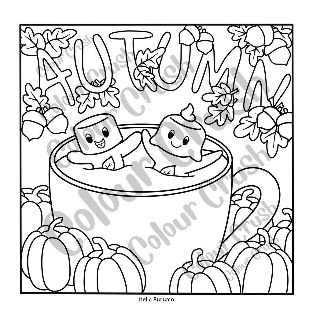 Four Seasons Colouring Book