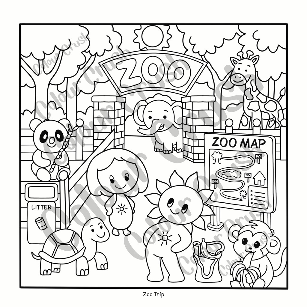 Four Seasons Colouring Book