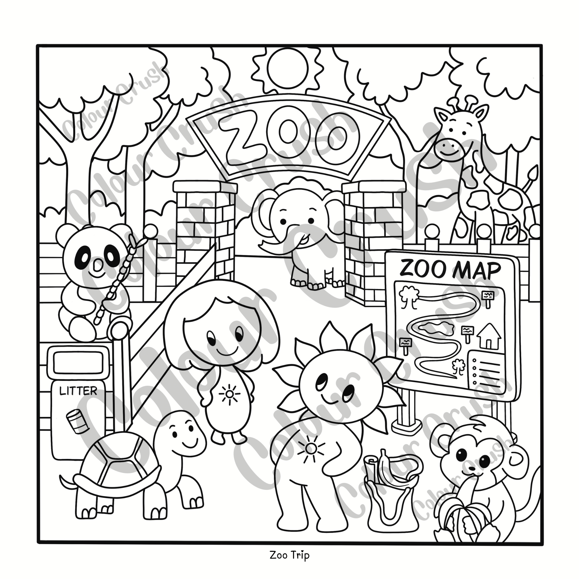 Four Seasons Colouring Book