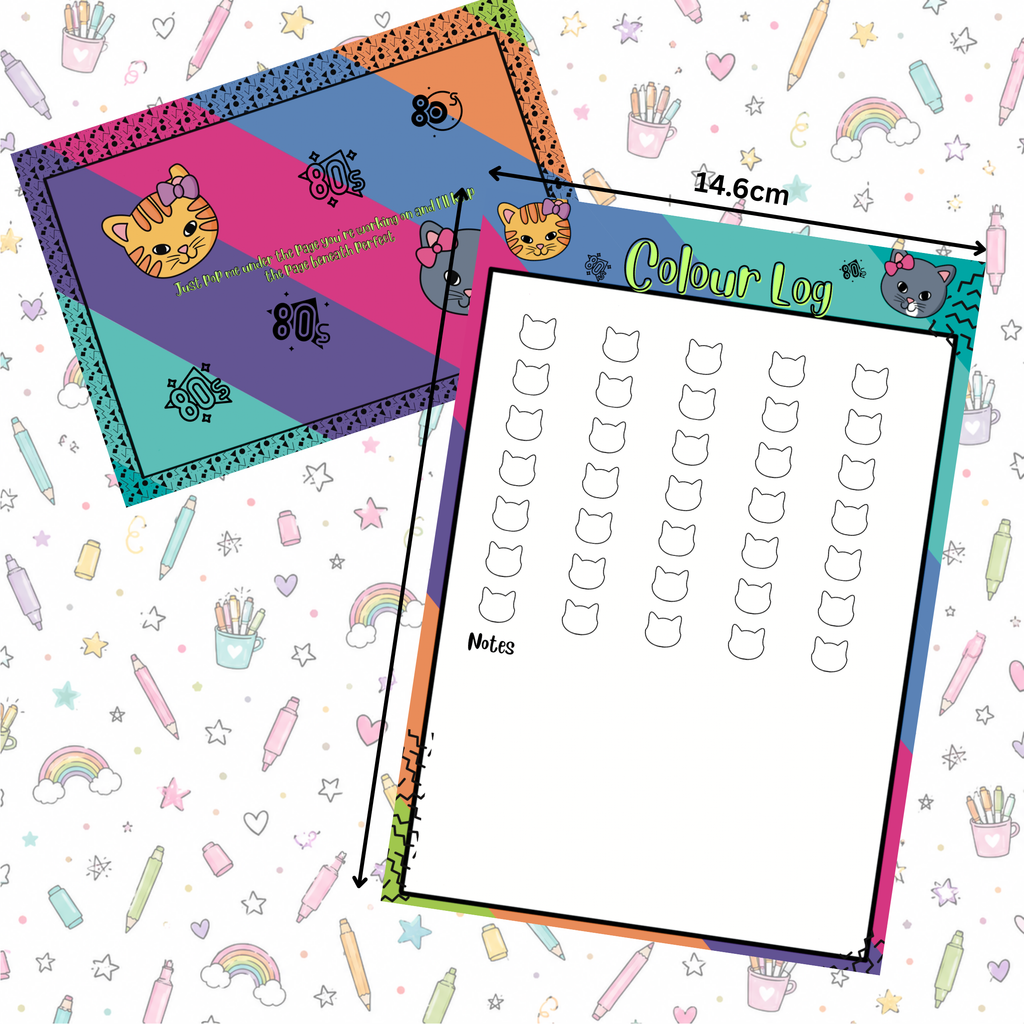 Peach and Daisy Colour Log