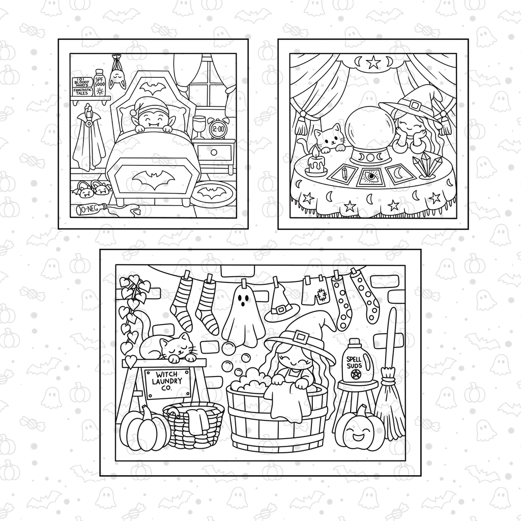 Spooky Colouring Sheets