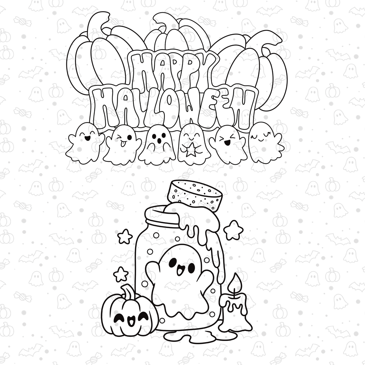 Spooky Colouring Sheets