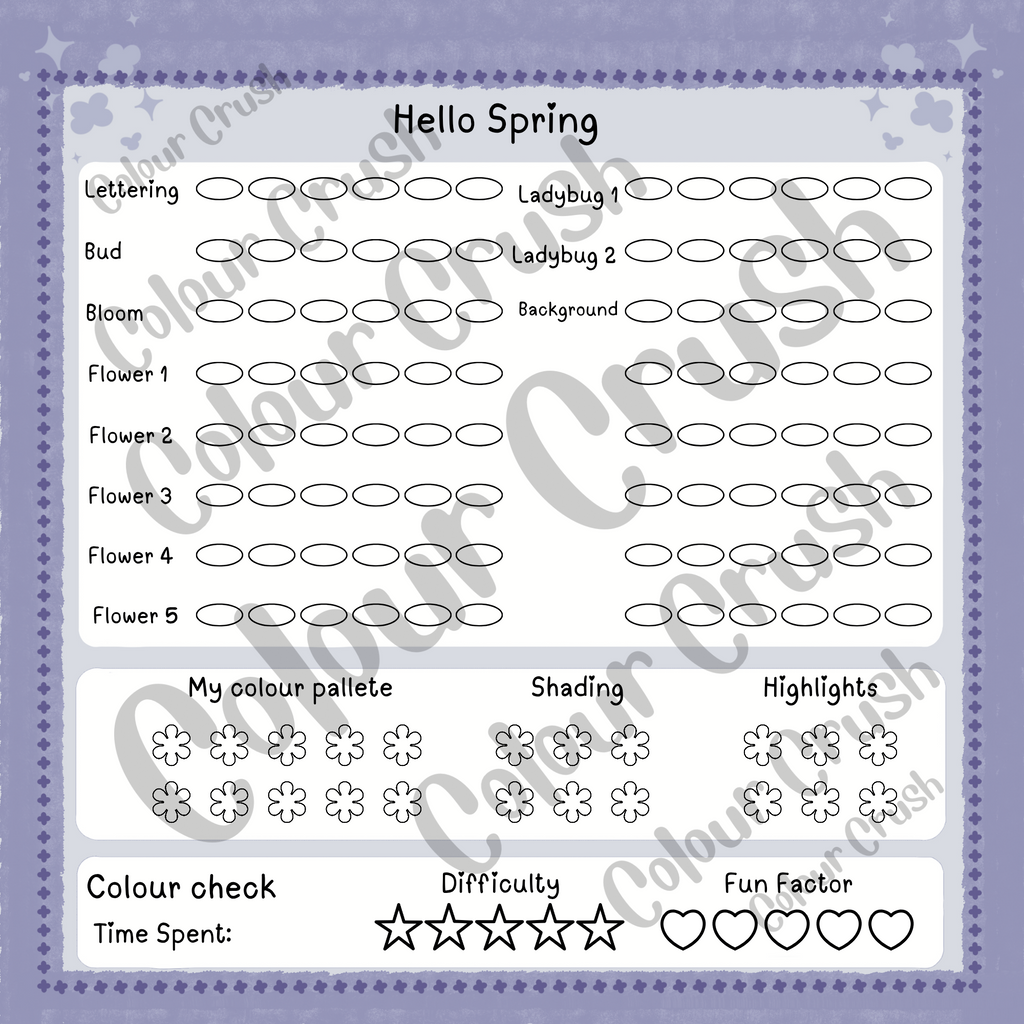PRE ORDER Four Seasons Colour Tracker